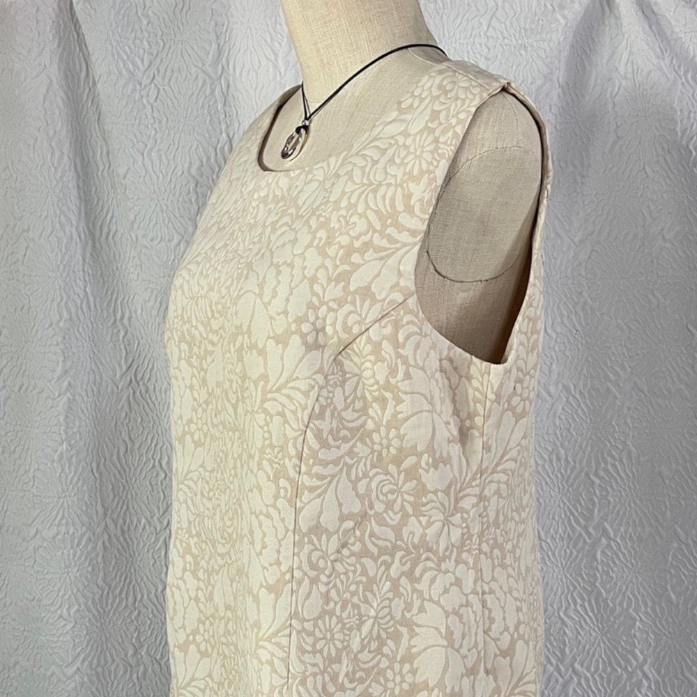 Coldwater Creek Cream Floral Mini Dress